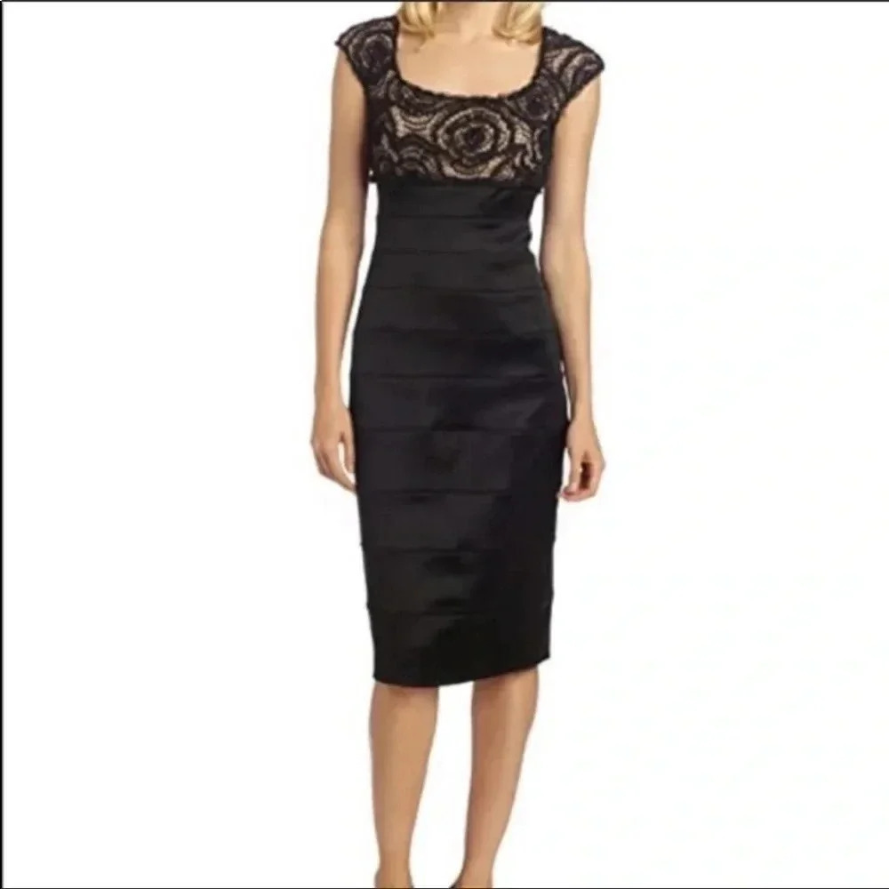 Tadashi shoji lace midi dress